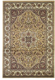 KAS Cambridge  7328 Beige/Ivory Kashan Medallion